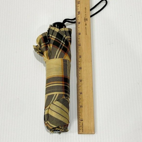 TOTES Small Personal Size Umbrella Compact Plaid - Picture 7 of 7